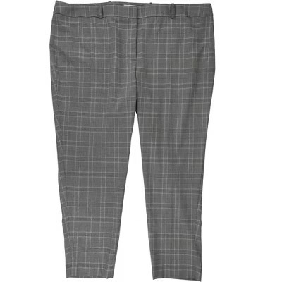 Calvin Klein Womens Plaid Dress Pants, Grey, 14W | Target