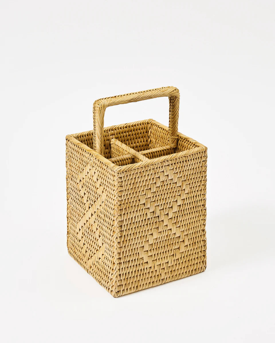 Rattan Sabbia Cutlery Holder | Cabana Magazine