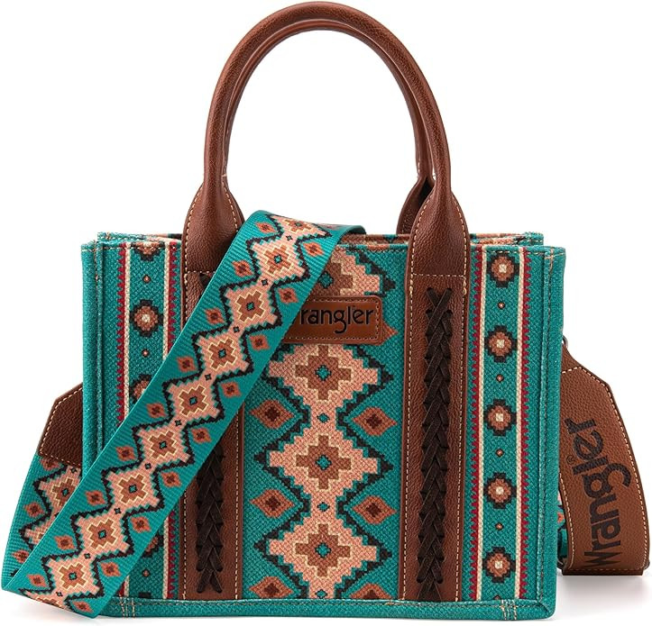 Wrangler Aztec Tote Bag for Women Boho Shoulder Purses and Handbags | Amazon (US)