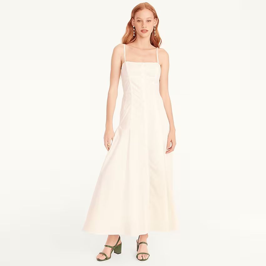 J.Crew: Button-down Cotton Poplin Dress For Women | J.Crew US