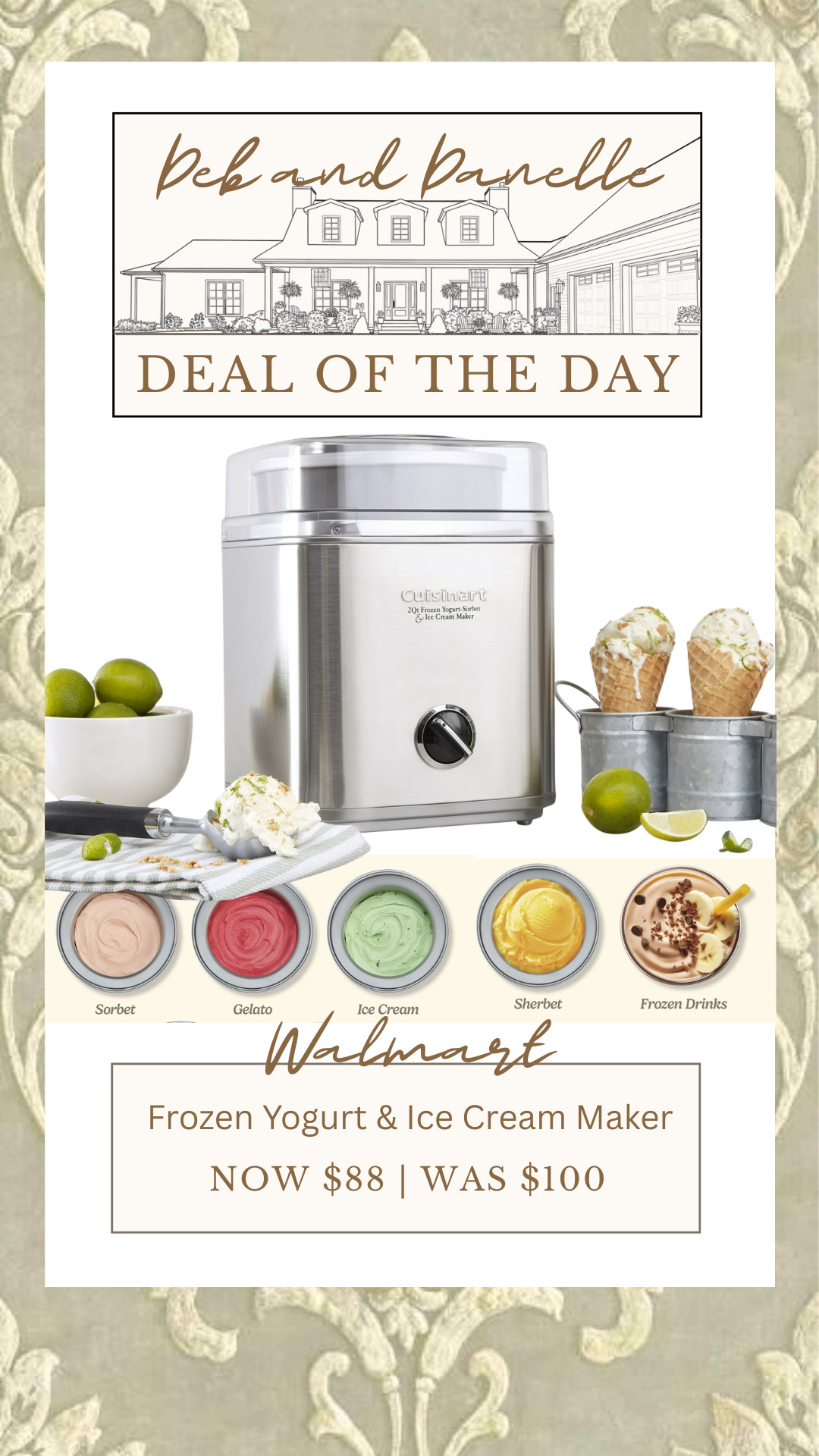 This Cuisinart Electric Frozen Yogurt, Sorbet, and Ice Cream Maker is the perfect gadget for Summer. You can cool off with some healthy treats. 

 #LTKSeasonal #LTKHome #LTKSaleAlert