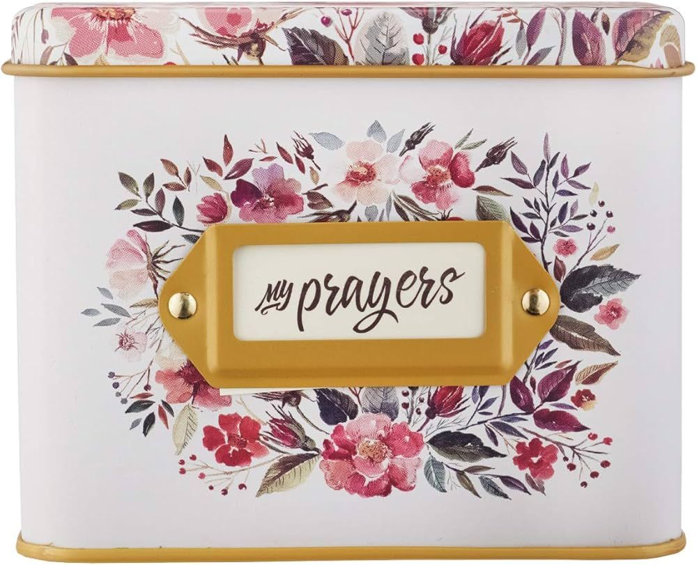 Christian Art Gifts Prayer Cards, My Prayers Daily Scripture Encouragement for Women in Tin, 50 D... | Amazon (US)