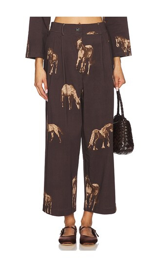Wide Leg Pants in Brown Horses | Revolve Clothing (Global)