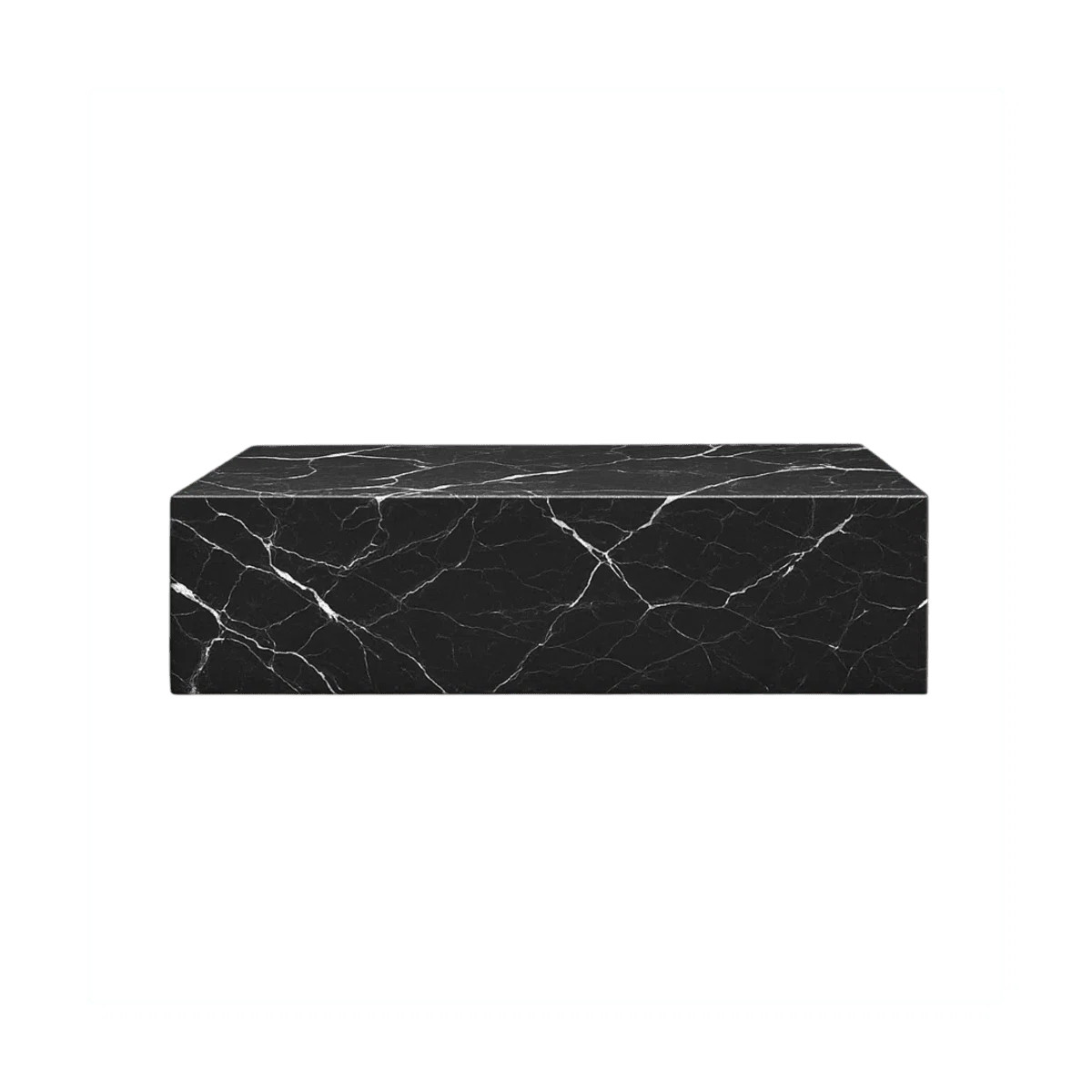 Genuine Marble Block Coffee Table - Nero Black Marble | Wayfair North America