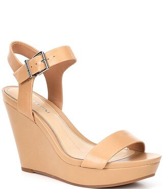 Gianni Bini Telmma Leather Family Matching Platform Wedges | Dillard's | Dillard's