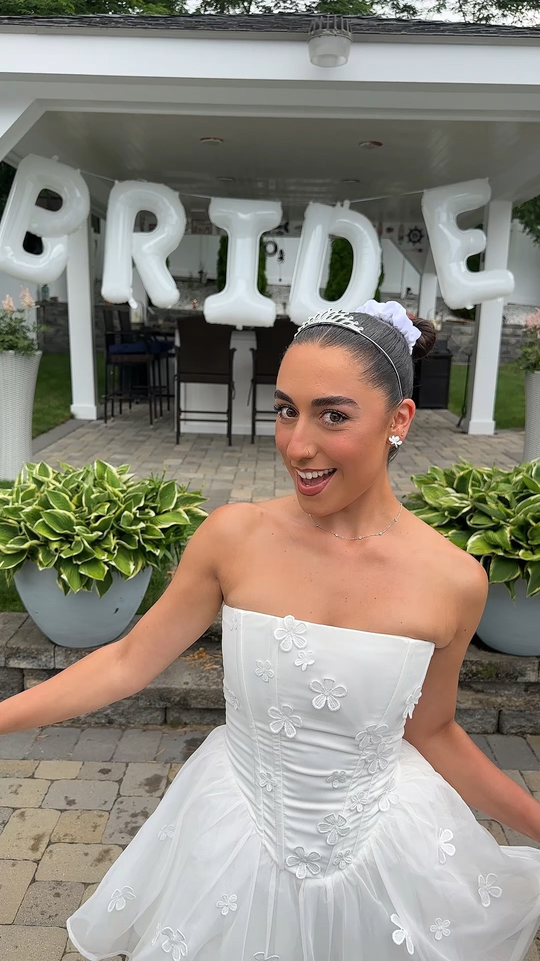 Cutest bachelorette party dress! Wore it for my princess diaries themed night. Such a great bridal staple! Petite friendly. The corset top makes you look snatched and it has built in shorts!

#LTKgrwm #LTKootd #LTKWedding