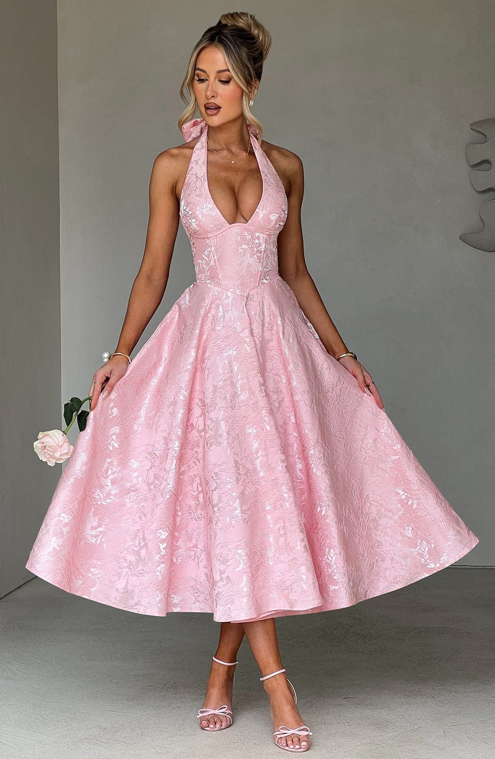 Effie Midi Dress - Blush | Babyboo (global)
