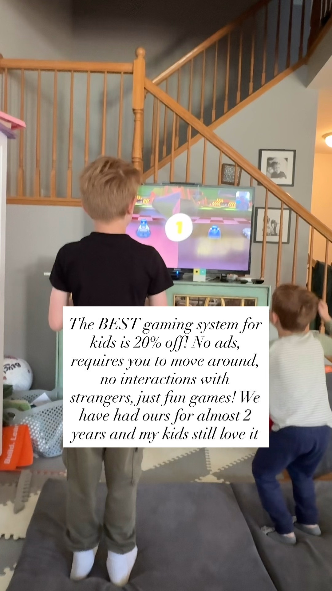 The  BEST gaming system for kids that has no ads, doesn’t let them interact with anyone, and gets kids moving is 20% off!

#LTKmomlife #LTKKids #LTKSaleAlert