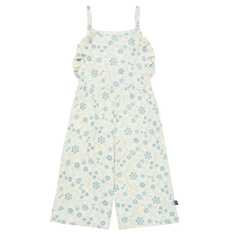 Modern Moments by Gerber Toddler Girl Ruffle Wide Leg Romper, Sizes 12 Months - 5T | Walmart (US)