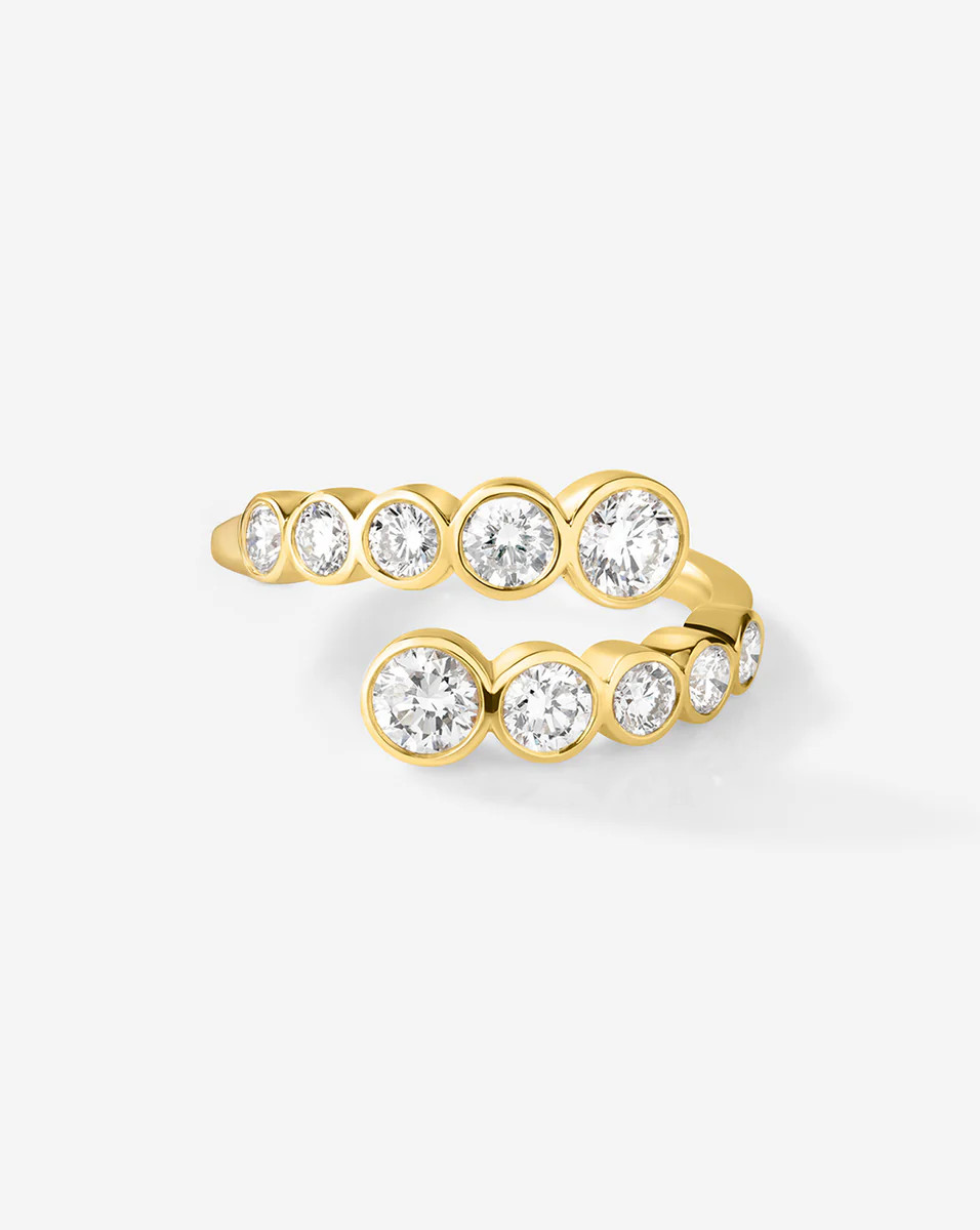 Bezel Lab Diamond Wrap Ring | Ring Concierge