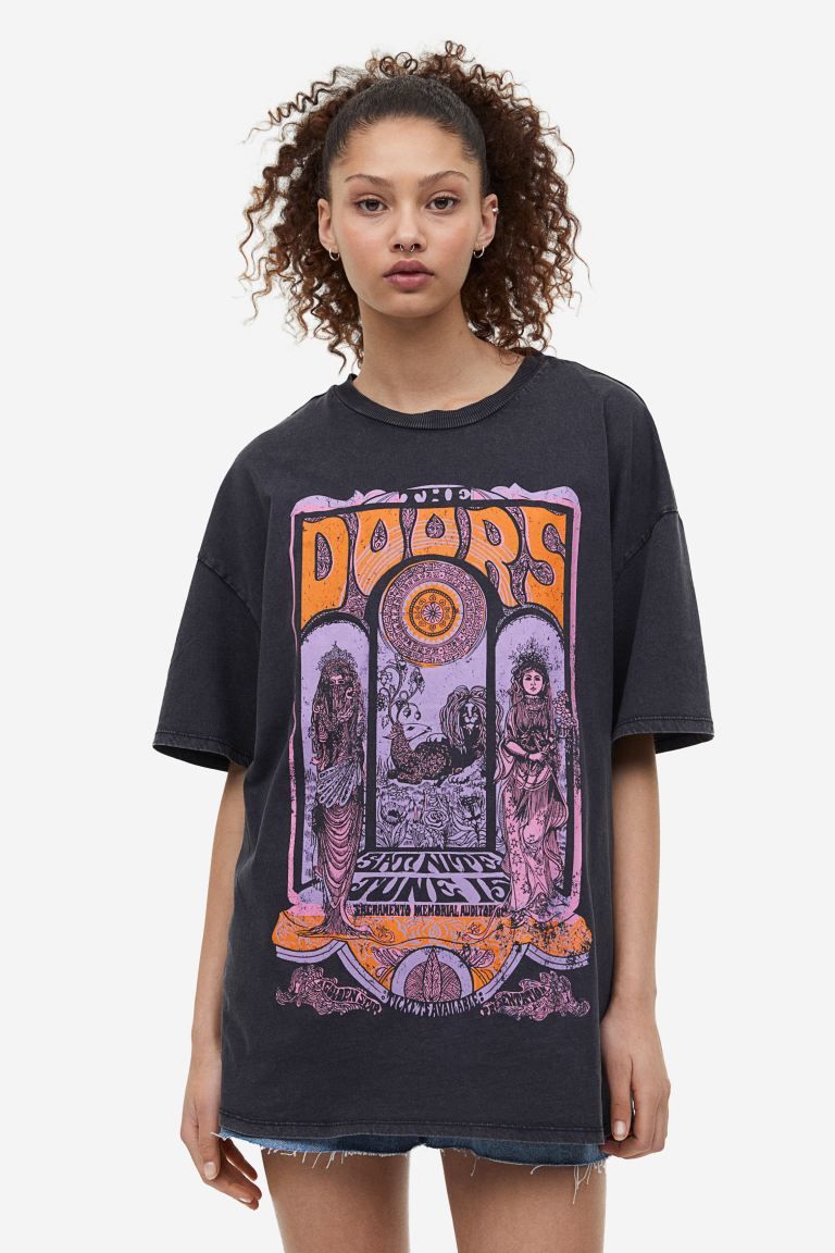 Oversized Printed T-shirt | H&M (US + CA)