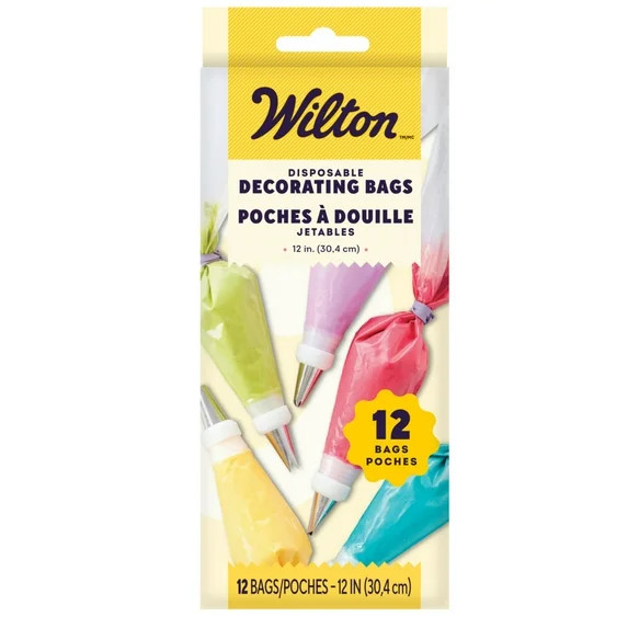 Wilton 12-Inch Disposable Decorating Bags, 12-Count | Walmart (US)