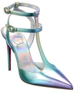 Christian Louboutin MARAVILLA Iridescent Metallic Strappy Heel Sandal Shoes $995  | eBay | eBay US