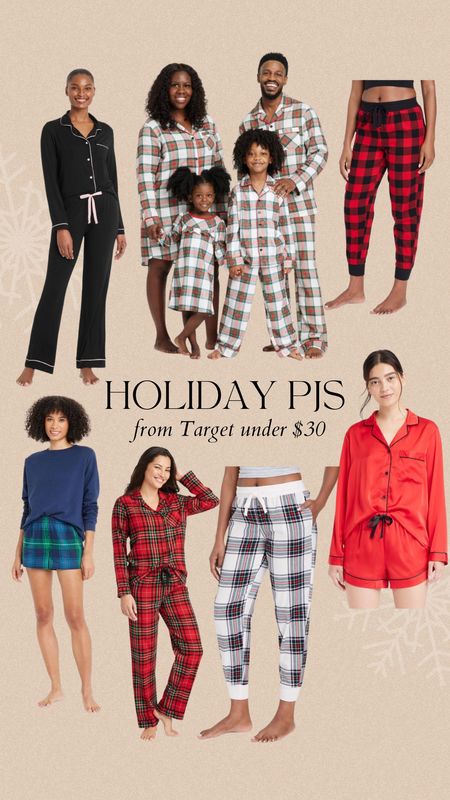 Target Holiday pajamas for the family UNDER $30 // christmas pajamas 

#LTKsalealert #LTKCyberweek #LTKSeasonal