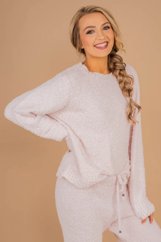 Too Cozy To Care Powder Pink Pullover | The Mint Julep Boutique