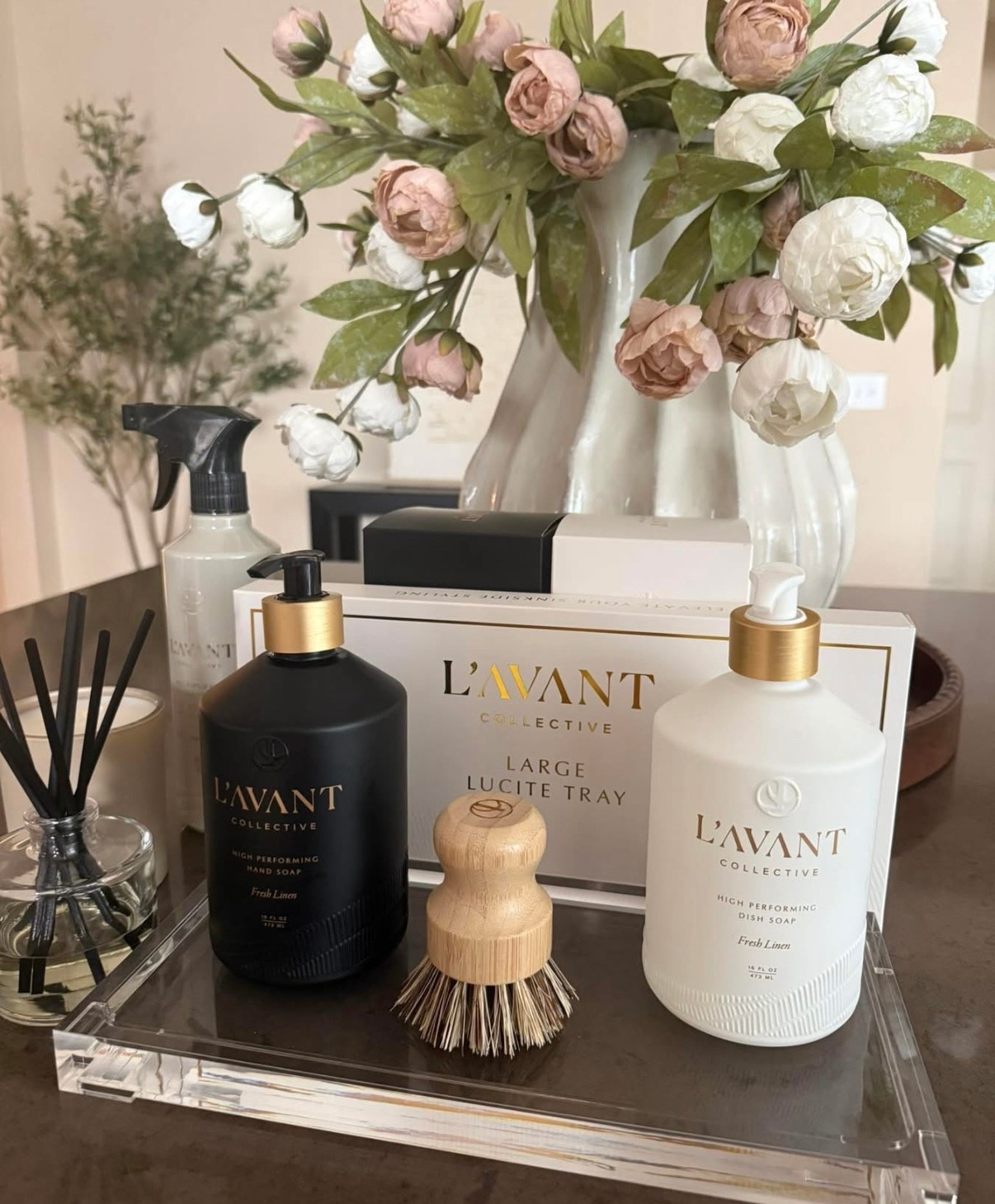 ✨ My new pretty kitchen sink setup is here — and it’s on sale 🤍
Use code MILLENNIALS for 20% off (yes, it stacks on top of the sale) right now at L’AVANT Collective.

L’AVANT Collective is a women-owned luxury home care brand with plant-based, non-toxic cleaning products that actually work and look beautiful enough to leave out ✨

@lavantcollective 
#kitchensinkstyle #kitchendecor #cleanhome #nontoxiccleaning #homedecorfinds #designerlookforless #womenownedbusiness #homesetup #cleaningfavorites

#LTKmomlife #LTKSaleAlert #LTKHome