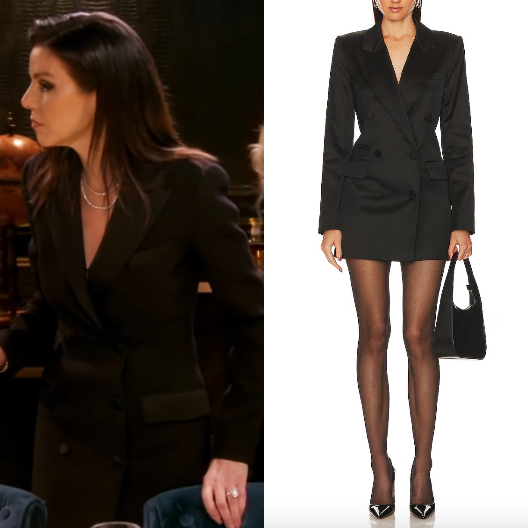 Heather Dubrow’s Black Blazer Dress
