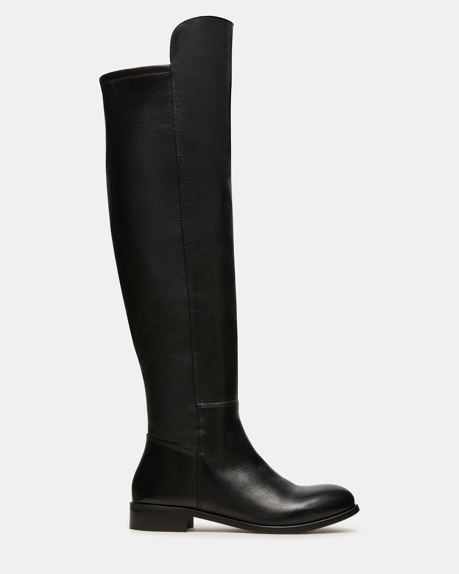 Steve Madden Lancaster Over The Knee Boots - Black - Size 9 - Leather | Steve Madden (US)