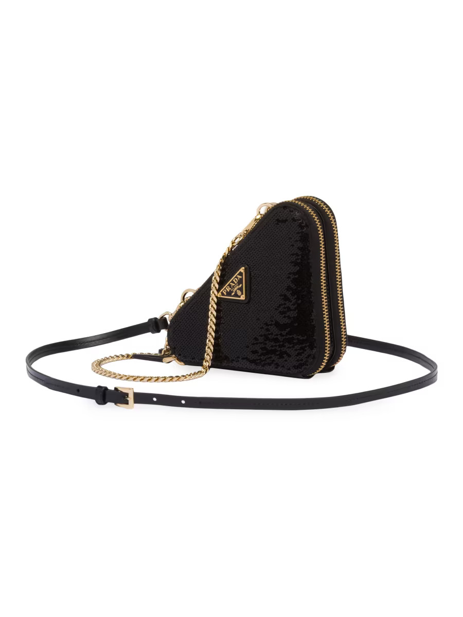 Triangular Sequined Mini Pouch | Saks Fifth Avenue