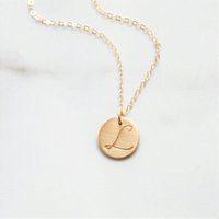 Gold Necklace, Personalized Initial Gift For Mom, Necklaces Women, Jewelry | Etsy (US)