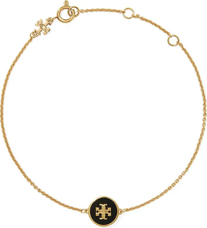 Tory Burch Kira Enamel Pendant Chain Bracelet | Nordstrom | Nordstrom