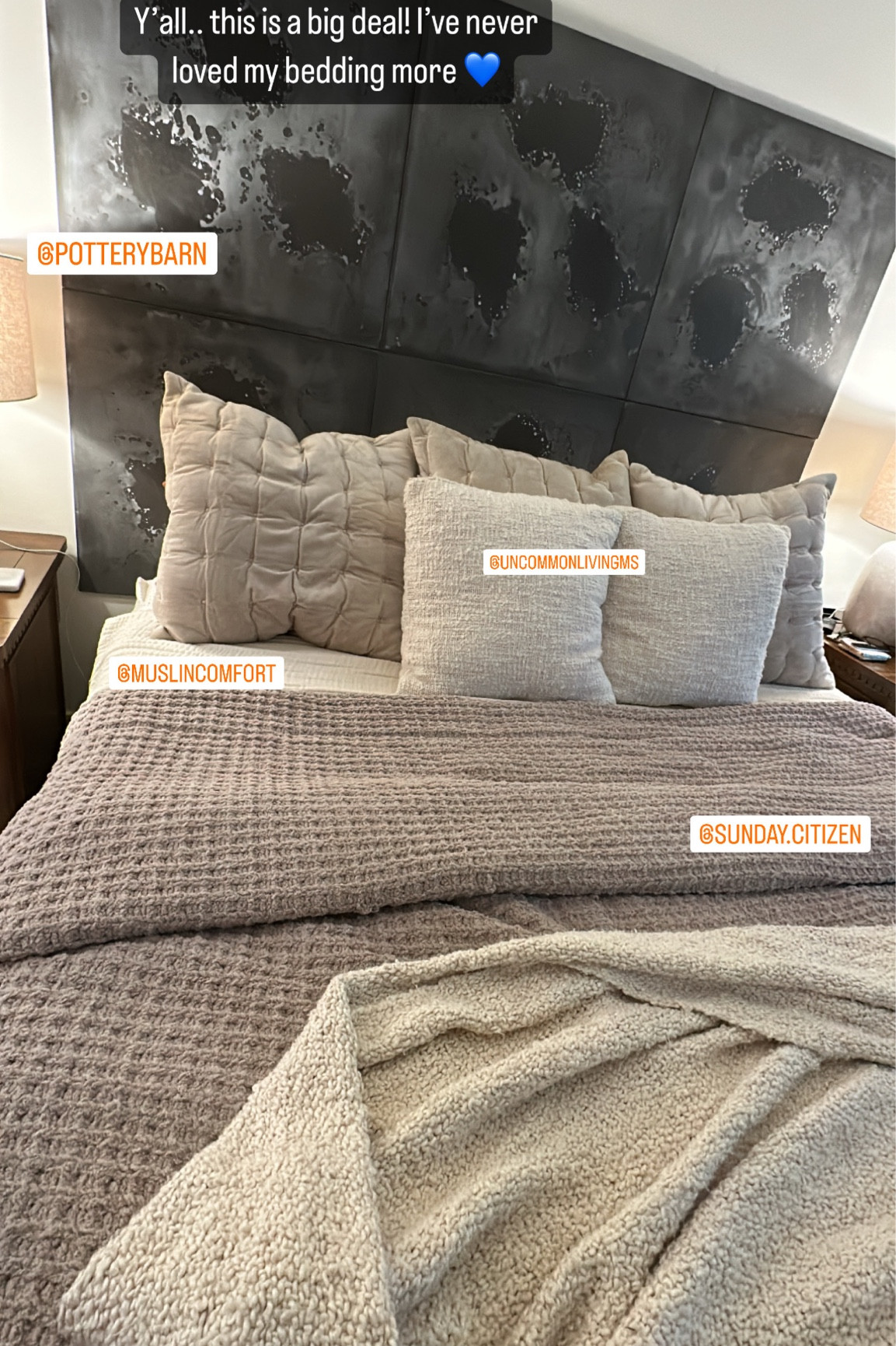 I’ve never loved my bedding … until now 🥹 Uncommon Living MS for the pillows 💙 Muslim comfort for the actual comforter! 

#LTKhome #LTKstyletip #LTKSeasonal