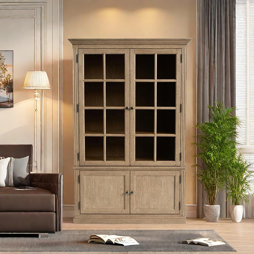 American style retro  solid wood bookcase | Wayfair North America