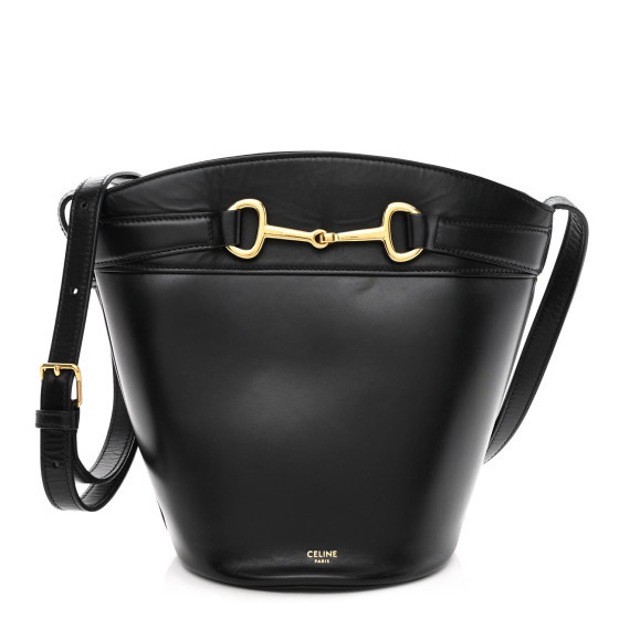 Calfskin Crecy Bucket Bag Black | FASHIONPHILE (US)