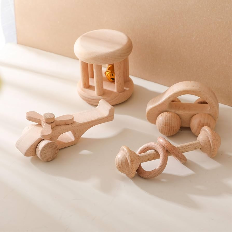 Wood Rattle Set-3 | Amazon (US)