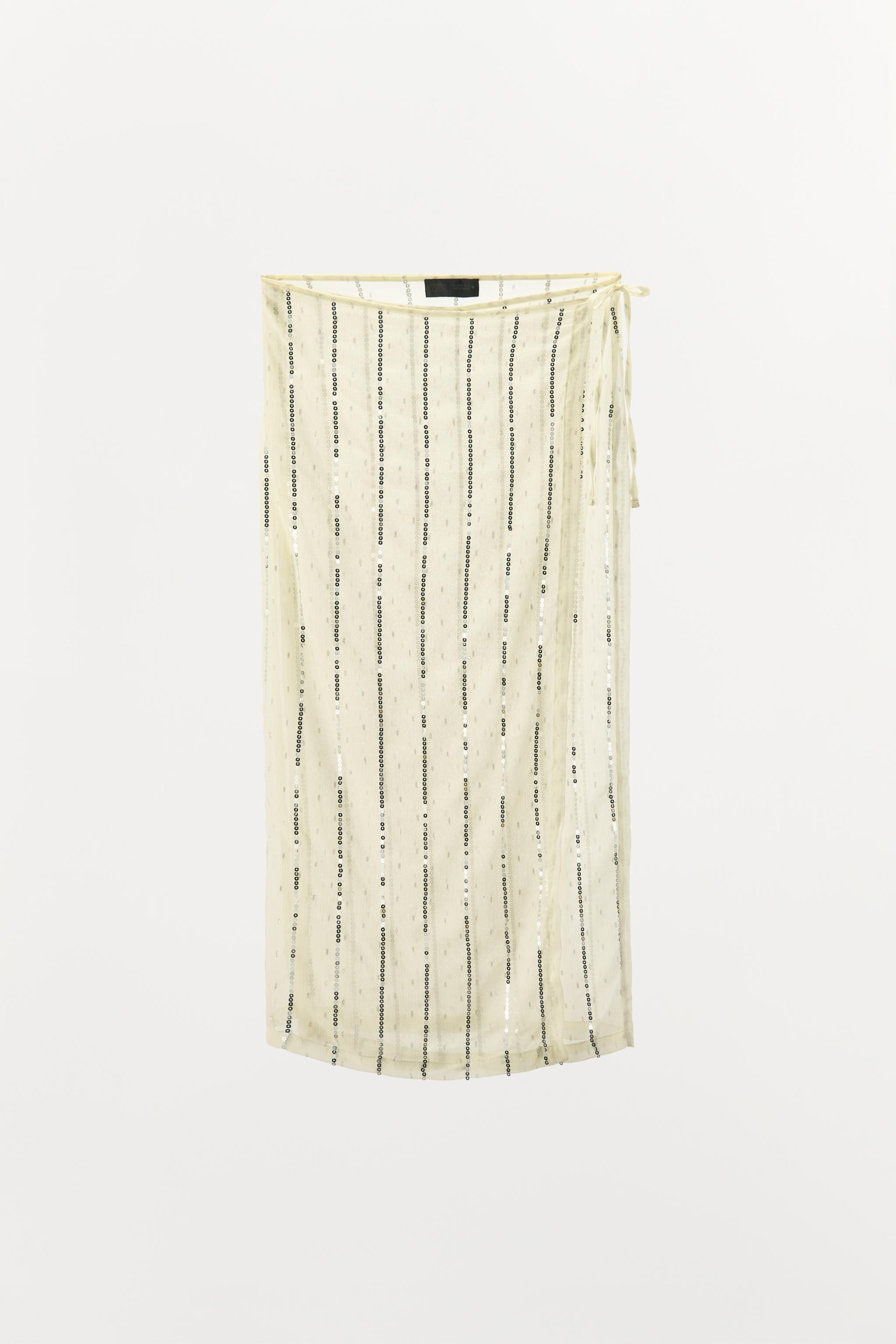 SEQUIN PAREO SKIRT | Zara US
