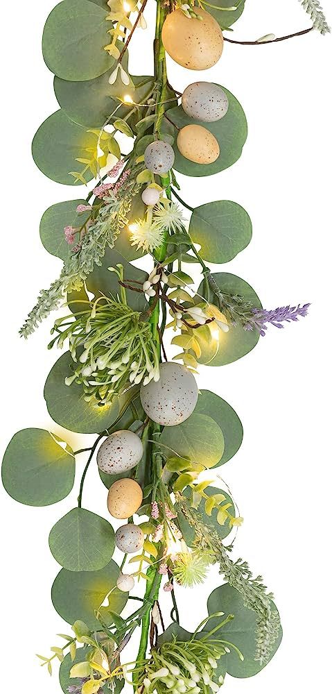 KI Store Easter Decoration with LED Lights and Timer for Spring Door Window Mantle Table Decor (N... | Amazon (US)