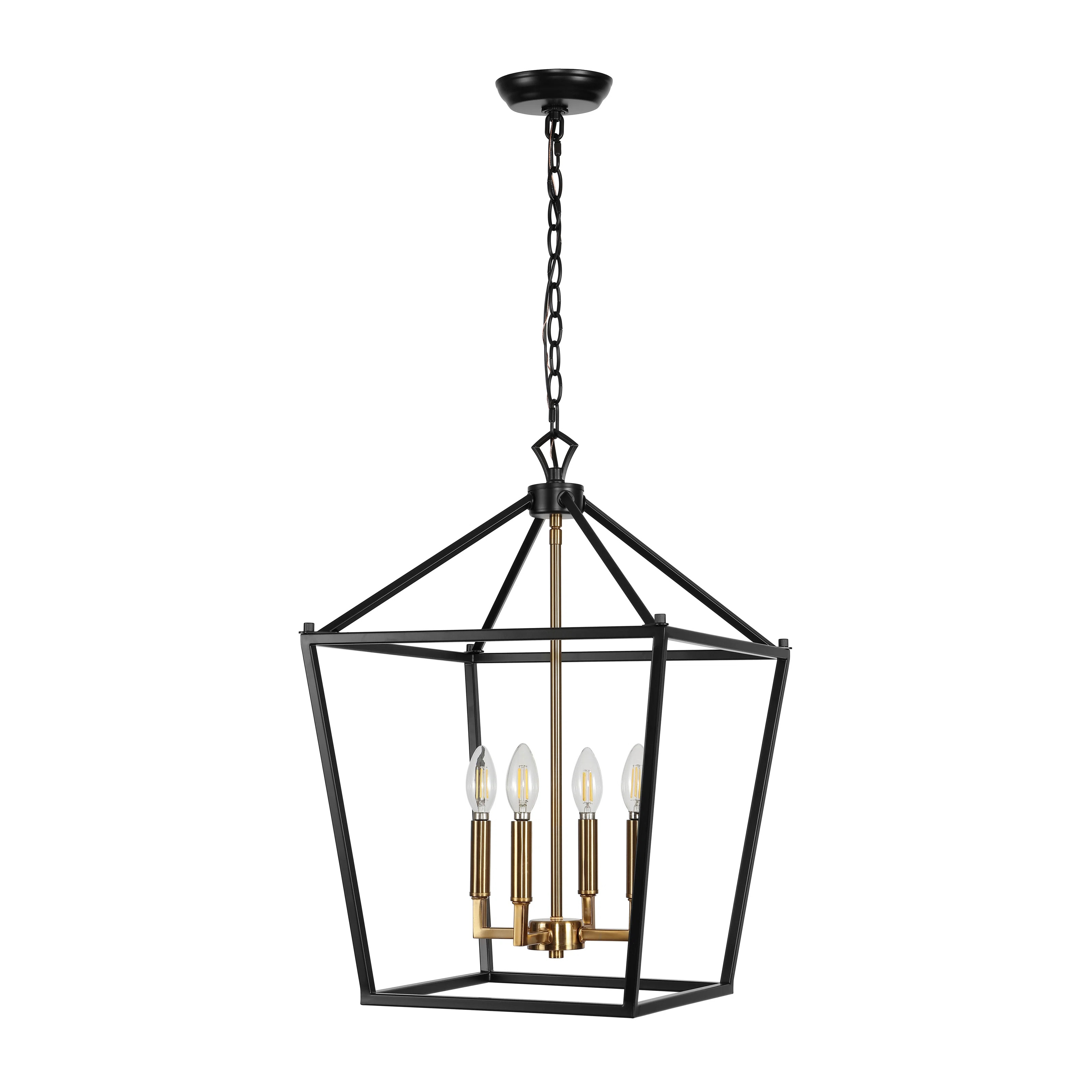 Henjes 4 - Light Oil Rubbed Bronze Lantern Pendant | Wayfair North America