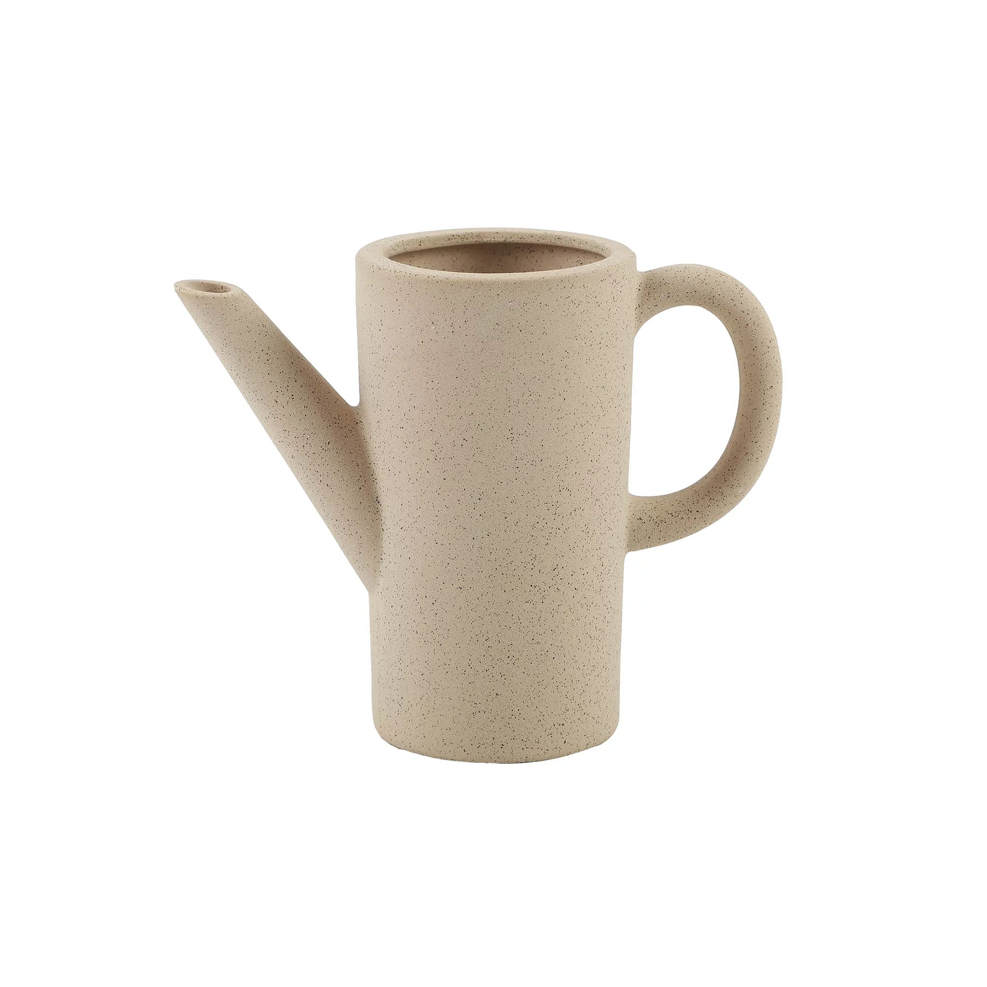 8.75 in. H Ceramic Watering Can,Speckle Natural - Walmart.com | Walmart (US)