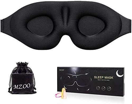 MZOO Sleep Eye Mask for Men Women, 3D Contoured Cup Sleeping Mask & Blindfold, Concave Molded Night  | Amazon (US)