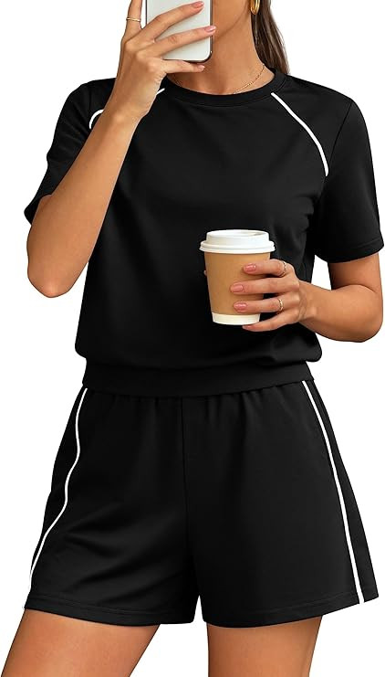 PRETTYGARDEN Shorts Sets Women 2 Piece Outfits Summer 2026 Matching Workout Athletic Clothing Cas... | Amazon (US)