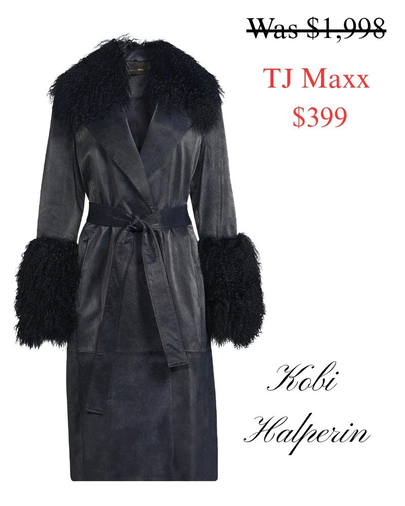 I love this designer coat and it's on major sale at TJ maxx!  leather, trench, jacket, feather, for, winter, holiday, black.

#LTKSaleAlert #LTKSeasonal #LTKHoliday