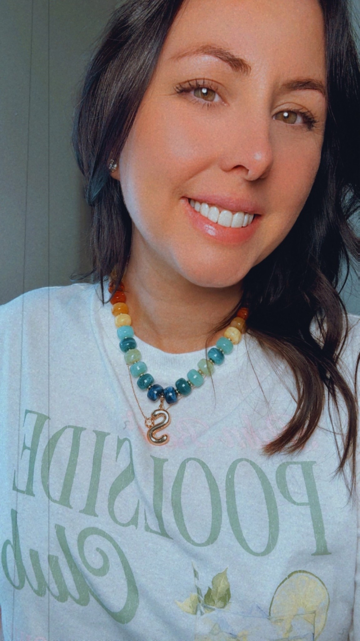 The cutest chunky resin initial necklace 👌🏼 #amazonfinds #amazon #amazonfashion

#LTKootd