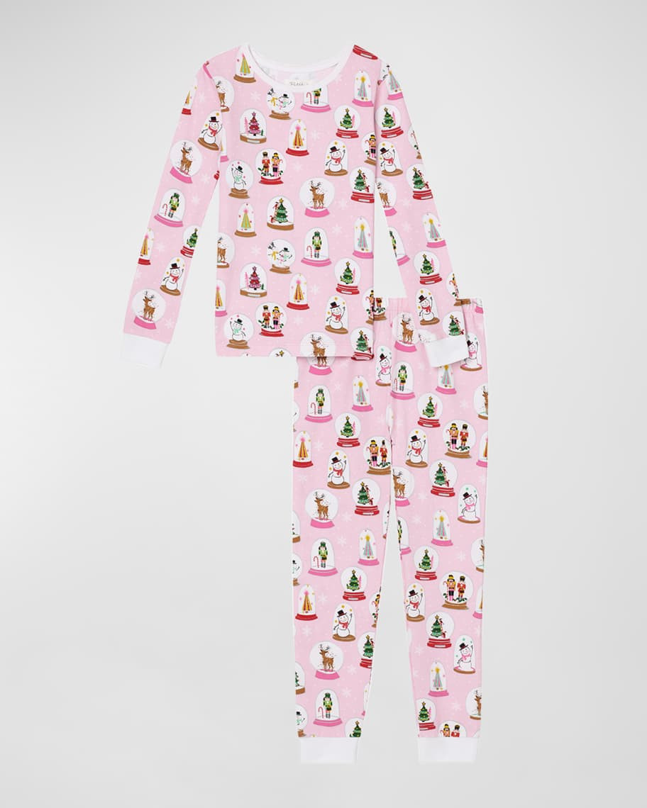 BedHead Pajamas Girl's Snow Globes Two-Piece Pajama Set, Size 2-12 | Neiman Marcus