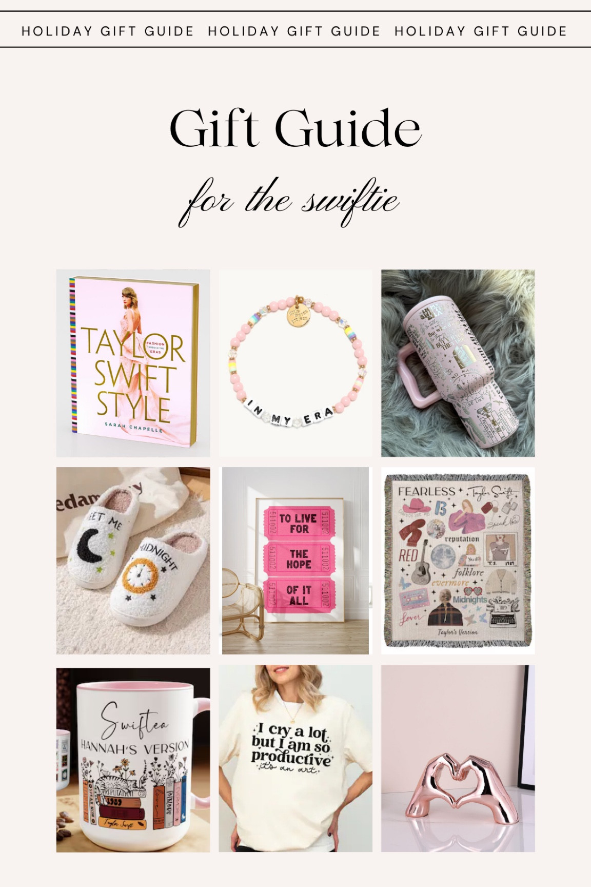 GIFT GUIDE for the swiftie in your life 🪩

#LTKGiftGuide #LTKHoliday #LTKSaleAlert