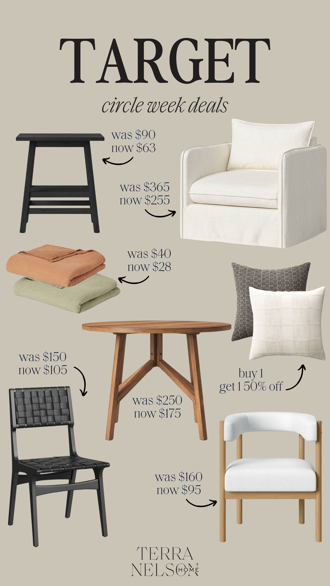 Target Circle Week Sale / Target Sale / Target Furniture Sale / Threshold Sale / Living Room Furniture / Entryway Furniture / Accent Chairs / Accent Tables / Coffee Tables / Dining Room Furniture / Entryway Benches / Dining Chairs / Dining Tables / Storage Ottomans / Decorative Benches / Neutral Cabinets / Arched Cabinets / Neutral Home Furniture / Modern Organic Furniture / Modern Home / Neutral Home Decor / Throw Pillows / Throw Blankets

#LTKHome #LTKSummerSales #LTKSaleAlert