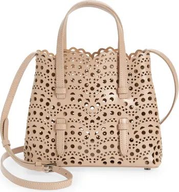 Mina 20 Perforated Leather Tote | Nordstrom