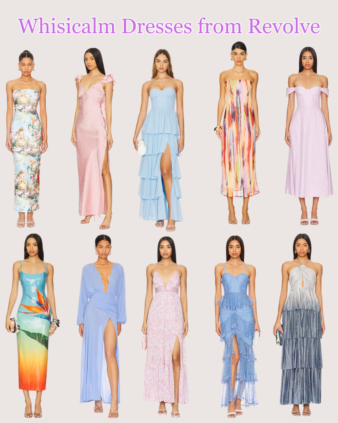 Bring a little magic to your wardrobe with these whimsical dresses from Revolve. From flowy silhouettes and delicate florals to dreamy pastels and romantic details, these pieces are perfect for weddings, garden parties, and summer soirées. 🌸💫 

 #RevolveStyle #WhimsicalFashion #DreamyDresses #LTKOutfits #LTKcanada #LTKsummer #LTKdresses