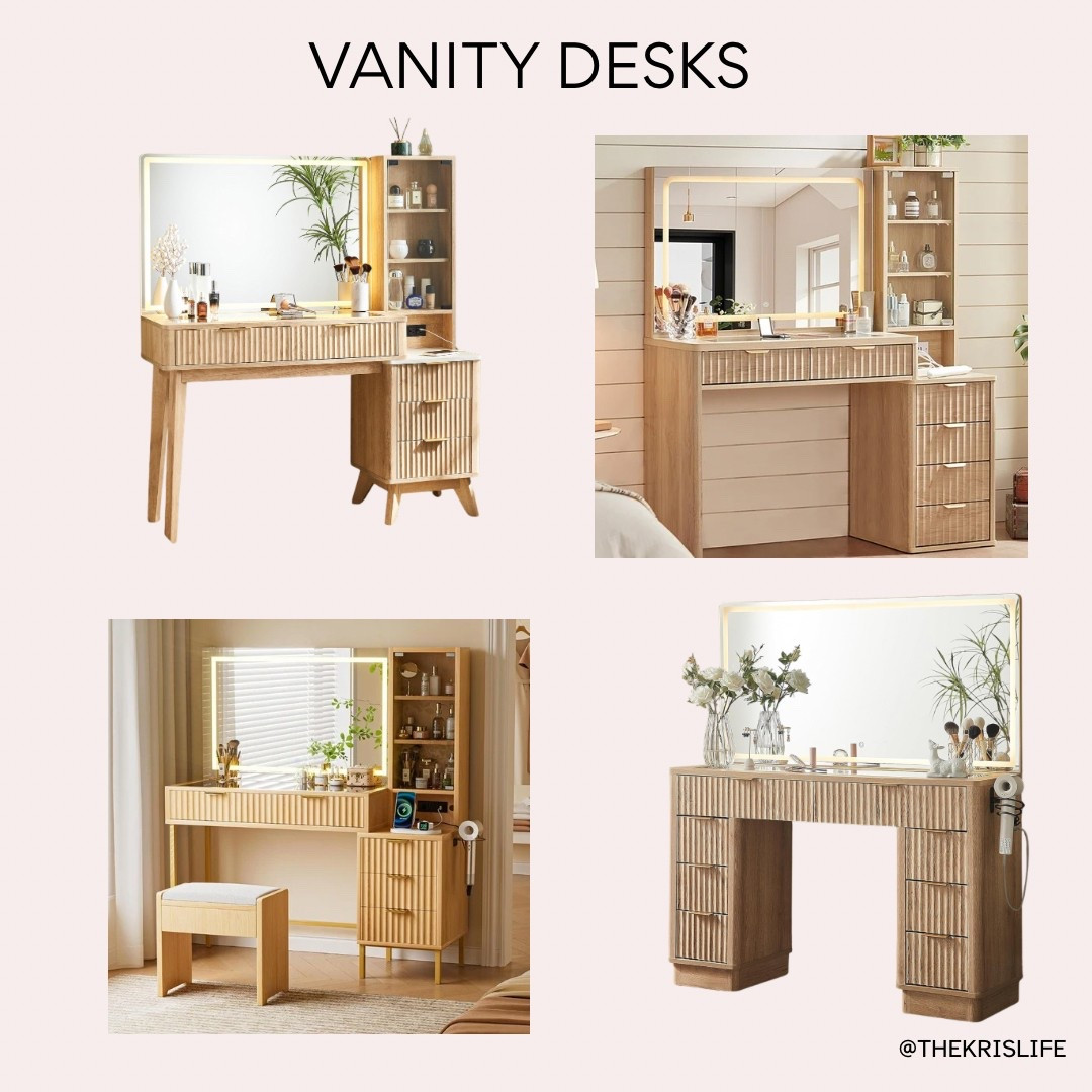 The perfect vanity desks! Chic and practical! Makeup, vanity, desk, console, bedroom, mirror

#LTKSaleAlert #LTKdayinmylife #LTKHome