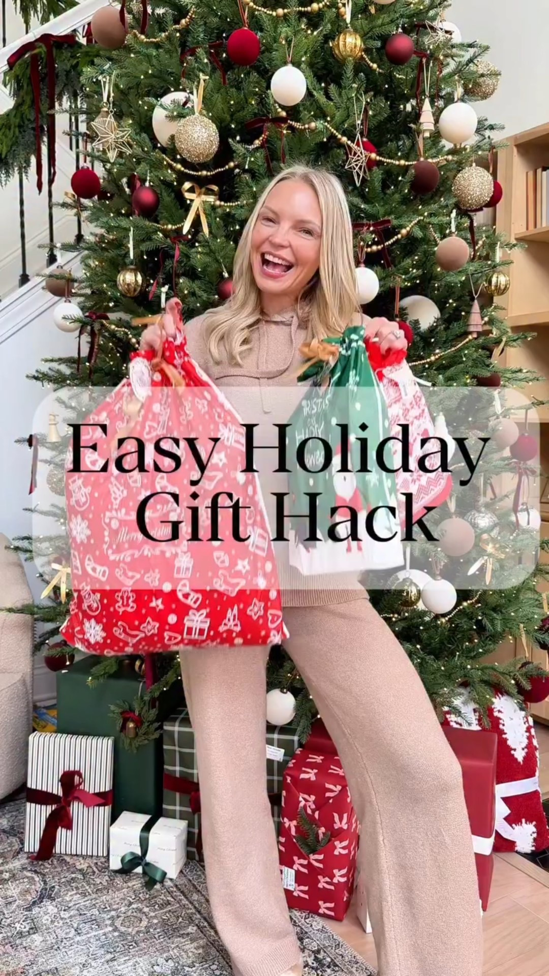 🎁 $20 for set of 32 drawstring gift bags - Easiest Gift Wrapping ever! Multiple sizes & styles to fit all shapes & size gifts! They just care about the gift anyway👏🎁

#LTKGiftGuide #LTKHoliday #LTKSeasonal