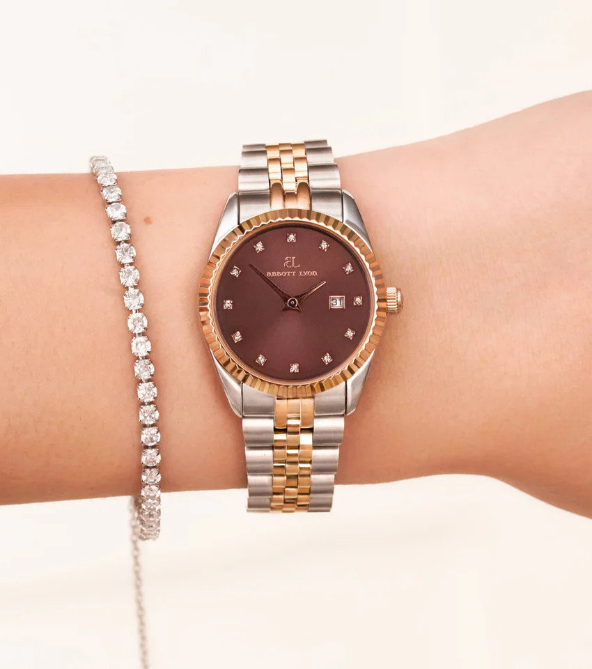 Mini Two Tone Mocha Belgravia 30 Watch | Abbott Lyon
