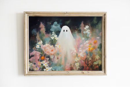 Ghost art for Halloween, ghostie, Halloween art, Halloween painting, ghost 

#LTKhome #LTKHoliday #LTKHalloween