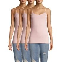Women's Cami Tank Top, 3 Pack Bundle | Walmart (US)