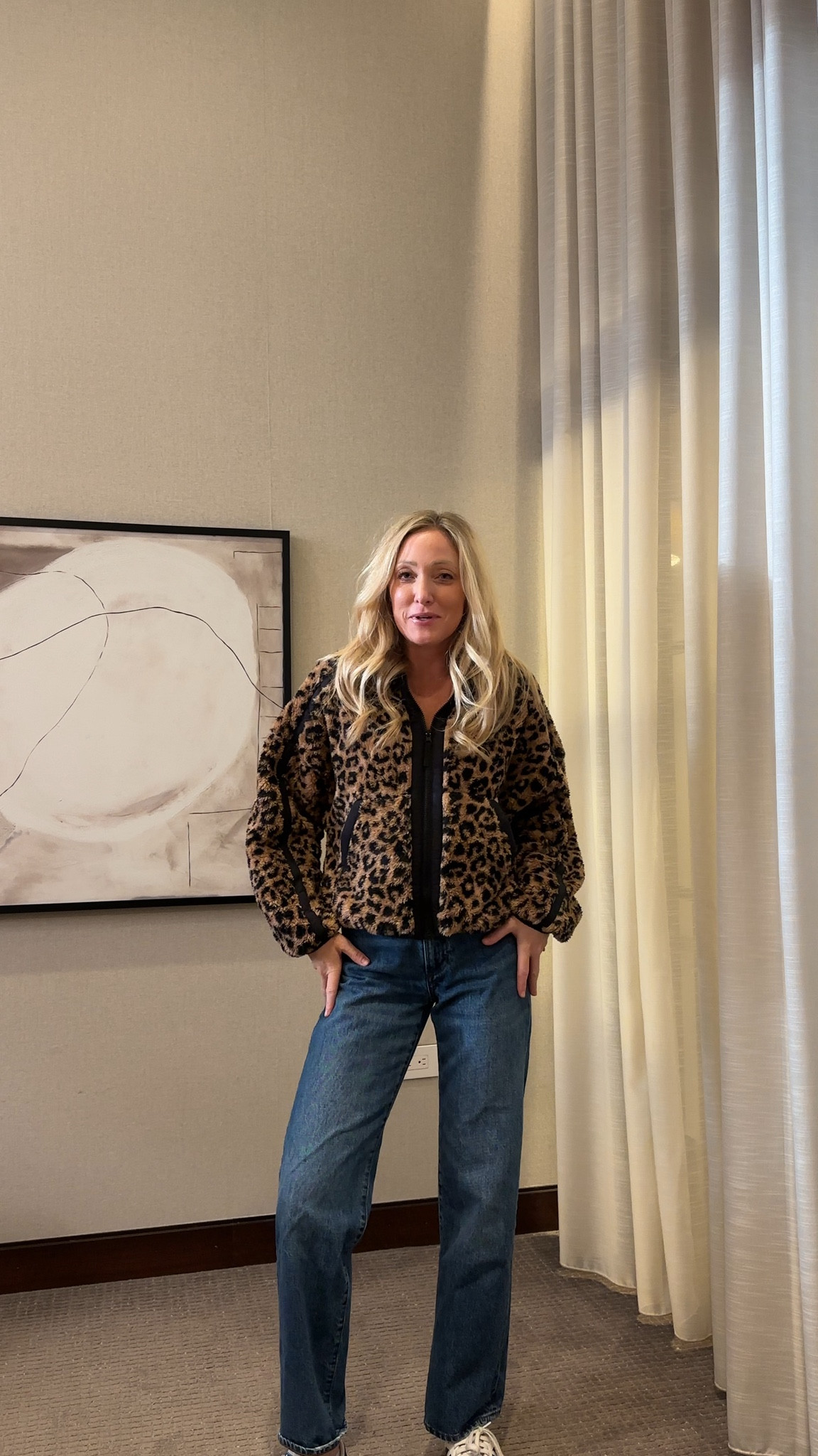 LOVE this target Sherpa jacket - the best part is the leopard print! Wearing size small! 

#LTKStyleTip #LTKFindsUnder50