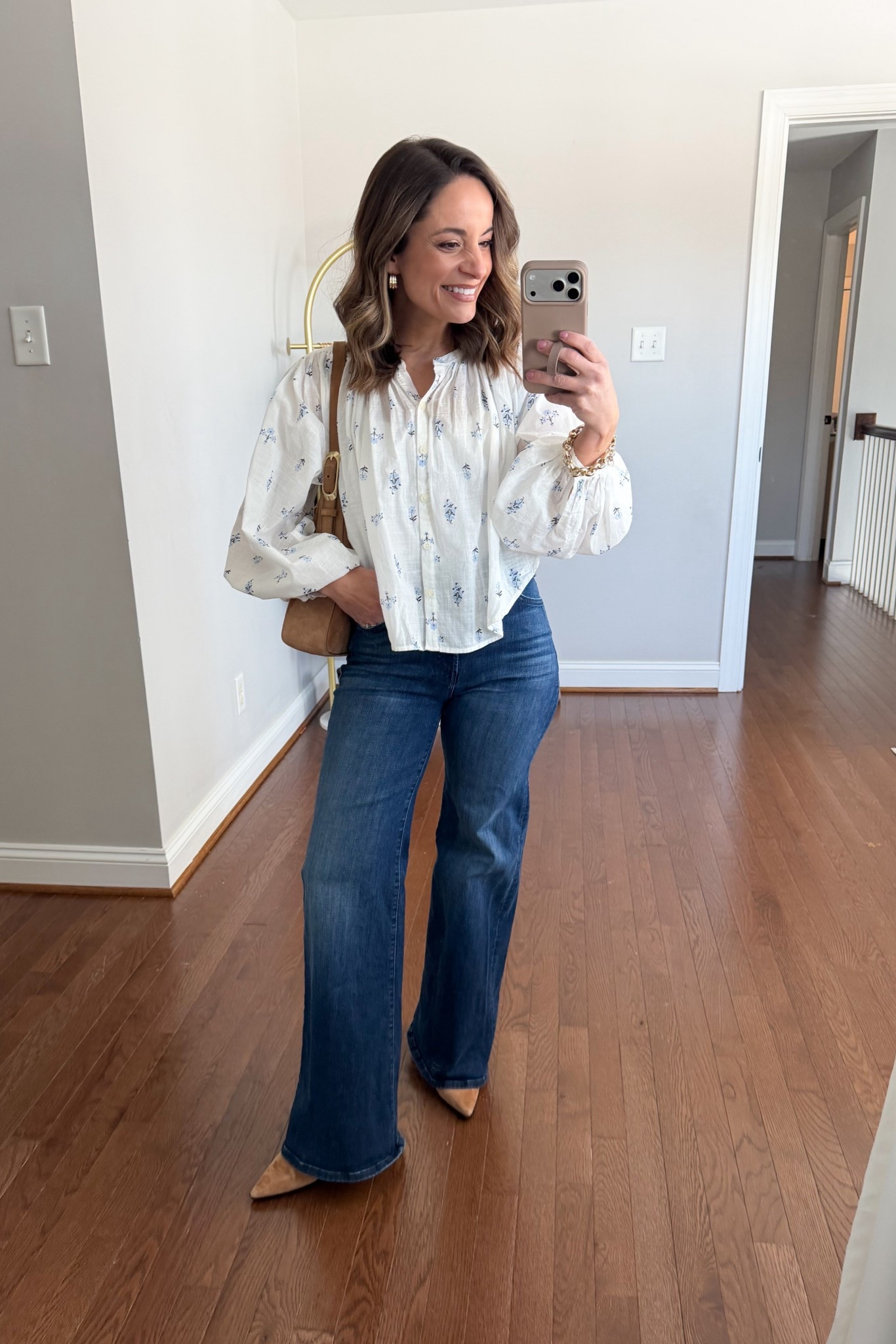 Early spring outfit idea! 

Top (LOFT): petite xxs 
Camisole (Pact): xs 
Jeans (MOTHER): petite 24 - 10.5” rise, 29.5” inseam (shrunk just under and inch in the dryer) 
Boots (J.Crew)
Bag (J.Crew) 

My measurements for reference: I’m 4’10” and 105lbs. My bust, waist, and hip measurement is 32”, 24”, and 36”.

#LTKPetite