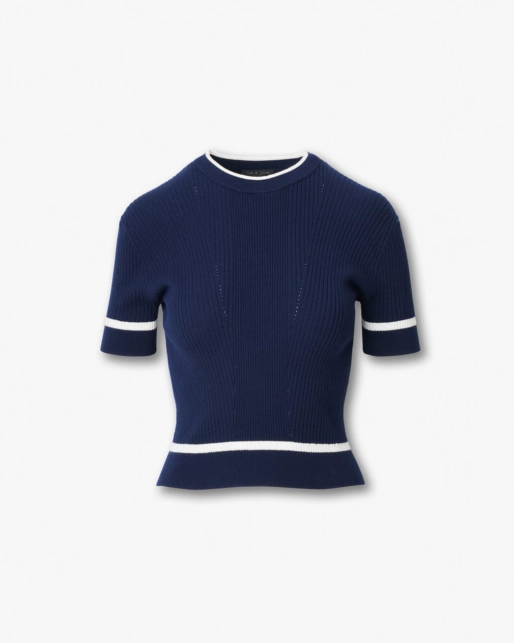 Kassy Ribbed Short-Sleeve Sweater | rag & bone